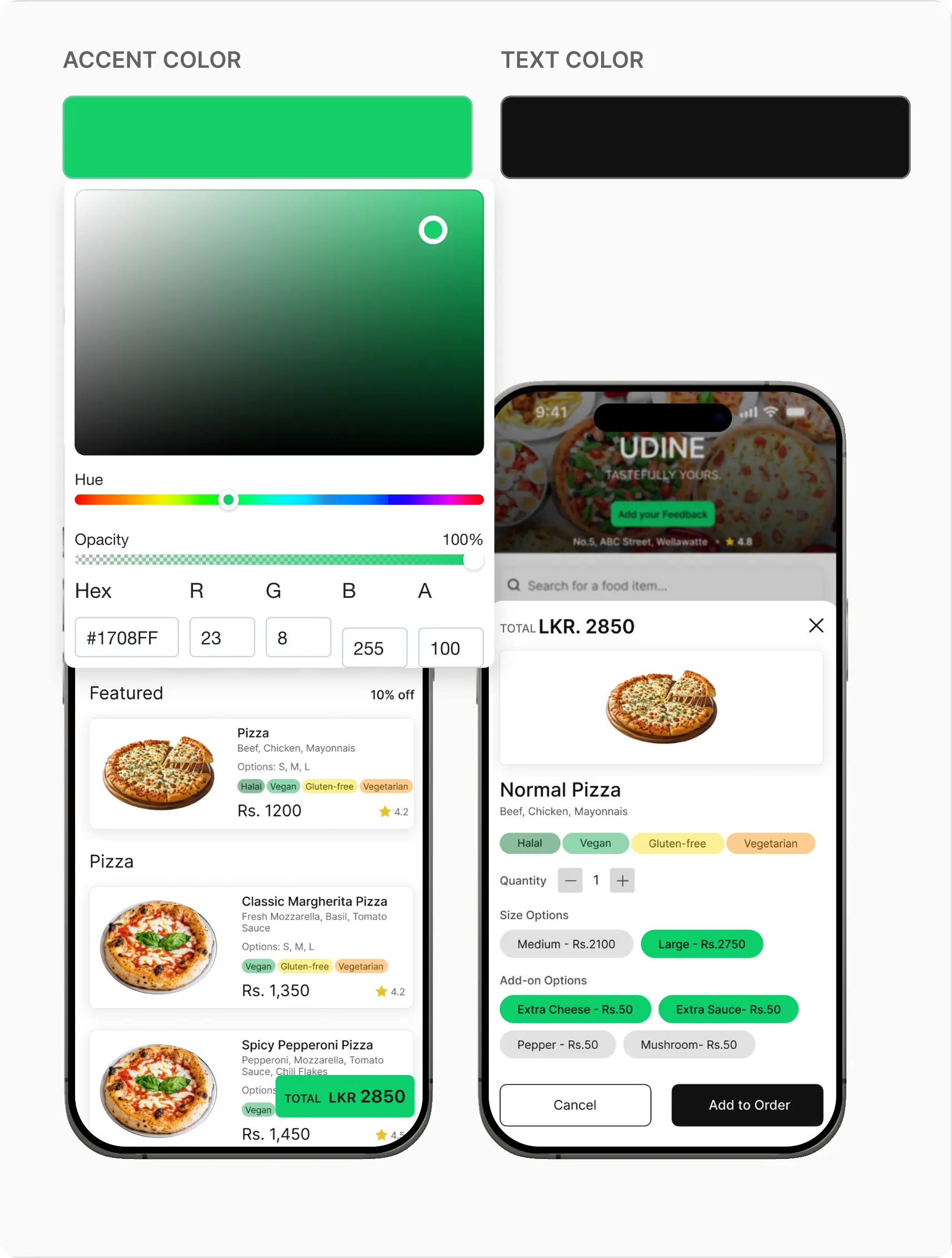 UDine Product - Restaurant management system